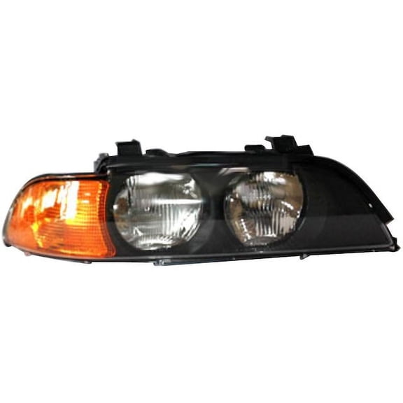 Right Headlight Assembly - Compatible with 1998 - 2000 BMW 540i 1999