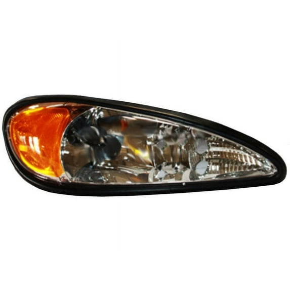 Right Headlight Assembly - Compatible with 1999 - 2005 Pontiac Grand Am 2000 2001 2002 2003 2004