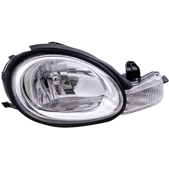 Right Headlight Assembly - Compatible with 2000 - 2005 Dodge Neon Sedan 4-Door 2.0L 4-Cylinder Naturally Aspirated SOHC GAS 2001 2002 2003 2004