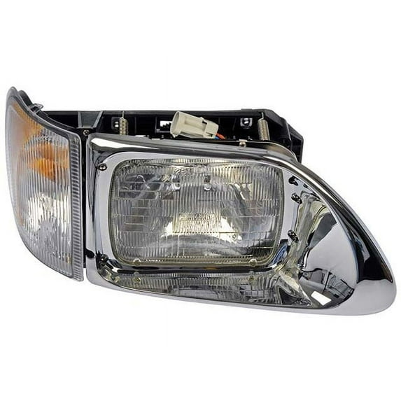 Right Headlight Assembly - Compatible with 2000 - 2011 International 9400i SBA 2001 2002 2003 2004 2005 2006 2007 2008 2009 2010