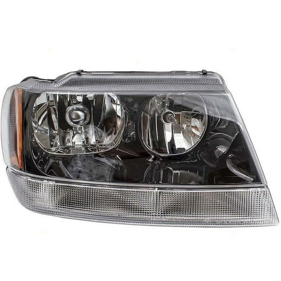 Right Headlight Assembly - Compatible with 2002 - 2003 Jeep Grand Cherokee Sport Utility 4-Door