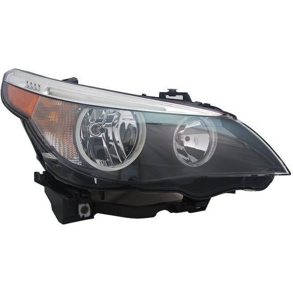 Right Headlight Assembly - Compatible with 2004 - 2007 BMW 530i Sedan 2005 2006