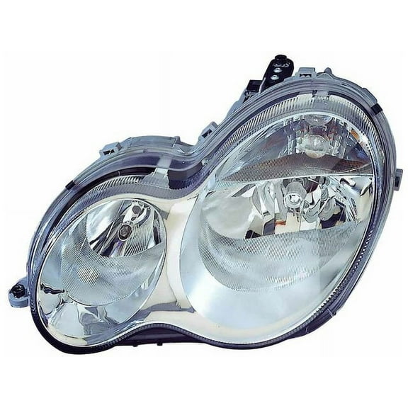Right Headlight Assembly - Compatible with 2005 Mercedes-Benz C320 Sedan