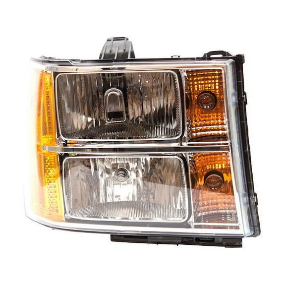 Right Headlight Assembly - Compatible with 2007 - 2014 GMC Sierra 2500 HD 2008 2009 2010 2011 2012 2013
