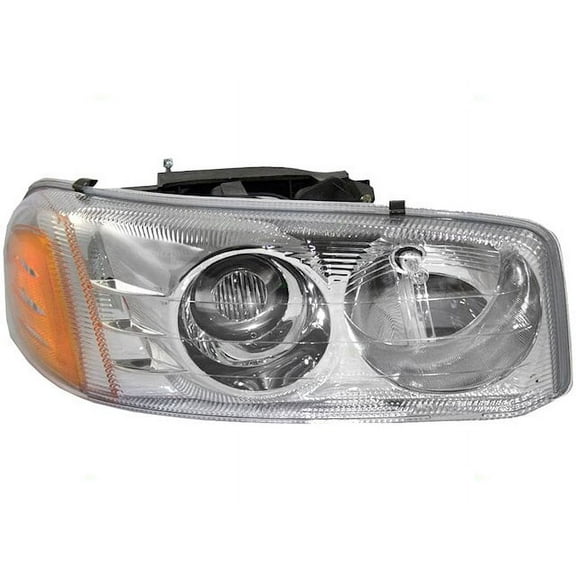 Right Headlight Assembly - Compatible with 2007 GMC Sierra 1500 Classic Denali AWD Crew Cab Pickup 4-Door 6.0L V8 Naturally Aspirated OHV GAS