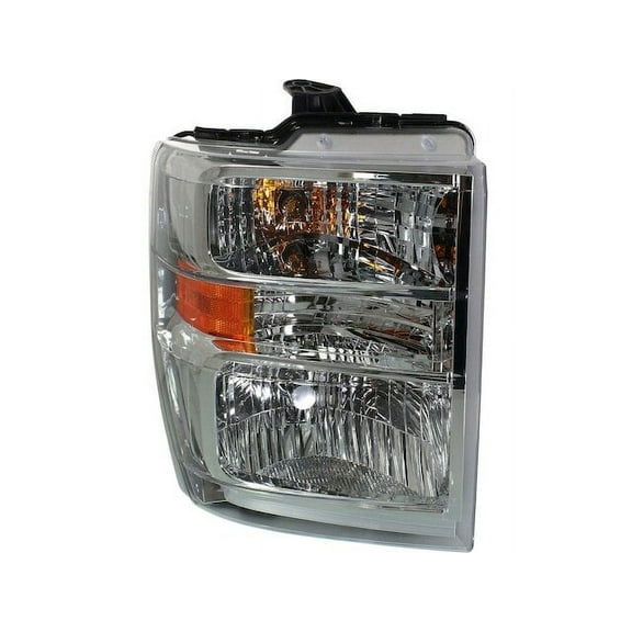 Right Headlight Assembly - Compatible with 2008 - 2014 Ford E-250 Cutaway Van 2009 2010 2011 2012 2013