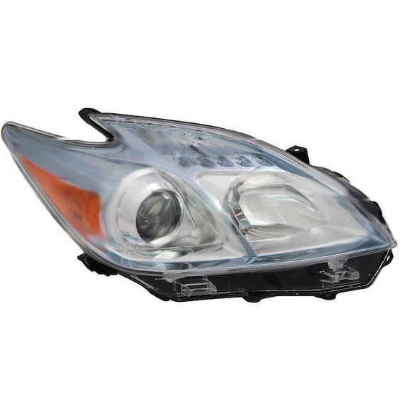 Right Headlight Assembly - Compatible with 2010 - 2011 Toyota Prius Base Hatchback