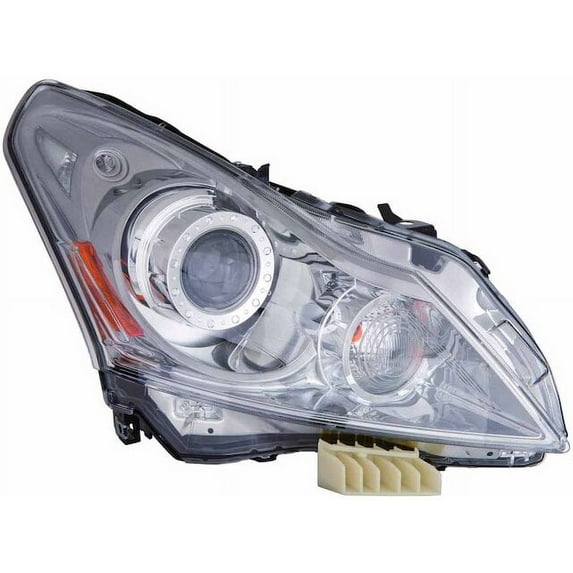 Right Headlight Assembly - Compatible with 2010 - 2013 INFINITI G37 Sedan 2011 2012
