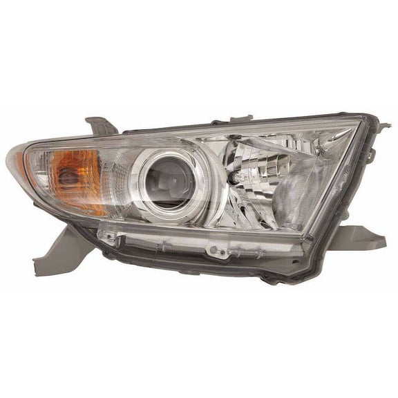 Right Headlight Assembly - Compatible with 2011 - 2013 Toyota Highlander 2012