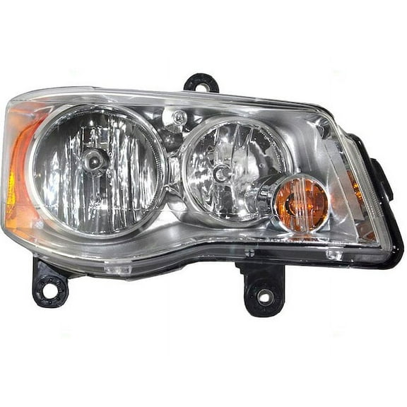 Right Headlight Assembly - Compatible with 2011 - 2020 Dodge Grand Caravan Mini Passenger Van 4-Door 2012 2013 2014 2015 2016 2017 2018 2019
