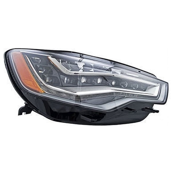 Right Headlight Assembly - Compatible with 2012 - 2017 Audi A6 Quattro 3.0L V6 2013 2014 2015 2016