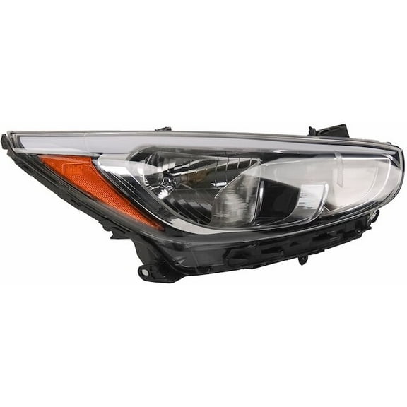 Right Headlight Assembly - Compatible with 2015 - 2017 Hyundai Accent 2016