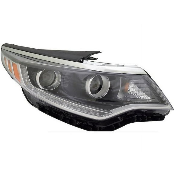 Right Headlight Assembly - Compatible with 2016 - 2017 Kia Optima EX Sedan
