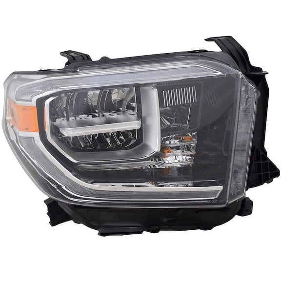 Right Headlight Assembly - Compatible with 2018 - 2021 Toyota Tundra Crew Cab Pickup 2019 2020