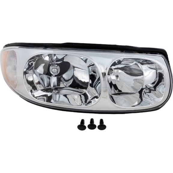 Right Headlight - Compatible with 2000 - 2005 Buick LeSabre Limited Sedan 2001 2002 2003 2004
