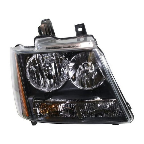 Right Headlight - Compatible with 2007 - 2014 Chevy Tahoe 2008 2009 2010 2011 2012 2013