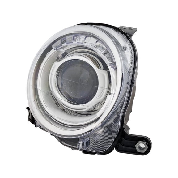 Right Headlight - Compatible with 2012 - 2019 Fiat 500 2013 2014 2015 2016 2017 2018