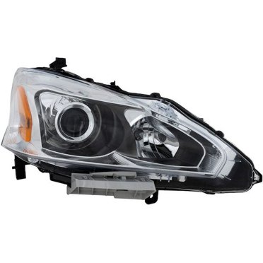 Evan-Fischer CAPA Certified Headlight Set For 2007-2009 Nissan Sentra – Left & Right Halogen With Bulbs