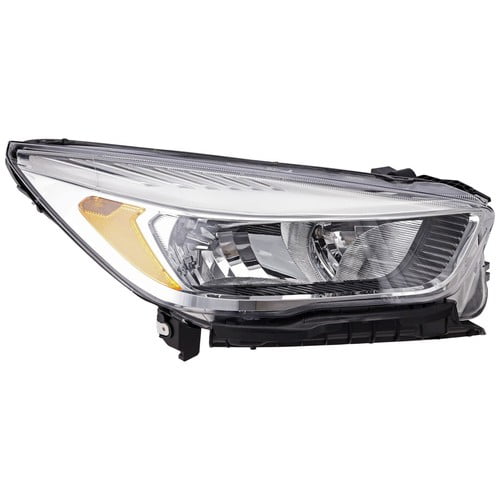 Right Headlight For Ford Escape 2017-2019 Halogen with Bulb(s) Chrome Housing