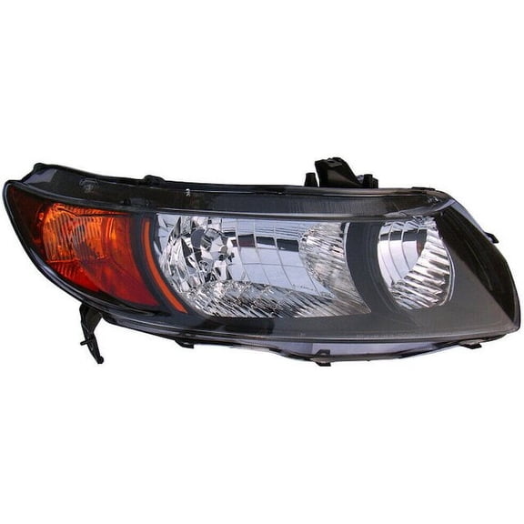 Right Headlight Lens Housing - Compatible with 2006 - 2007 Honda Civic Coupe