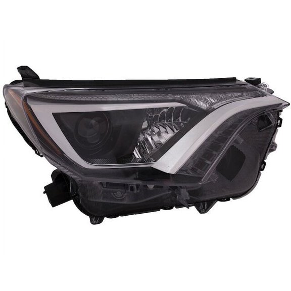 Right Headlight Lens Housing - Compatible with 2016 - 2018 Toyota RAV4 2017