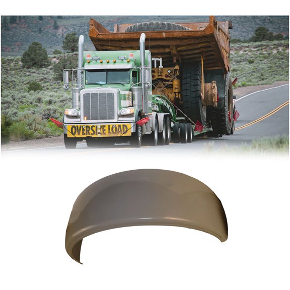 Right Heavy Duty Fender for Peterbilt 379 Model - Front Passenger Side Aluminum Fender for Trucks Replaces 15-04905M001R5 1504905M001RS FN4905R 564.75017 AM56475017