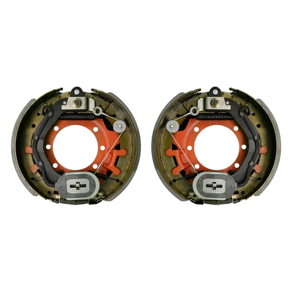 Right/Left Pair 10k Heavy Duty Trailer Axle Electric Brake Kit - 10,000 lb Capacity - 12.25" x 4"