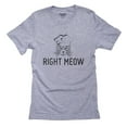 thumbnail image 1 of Right Meow - State Trooper Super Cat Men's Grey T-Shirt, 1 of 2