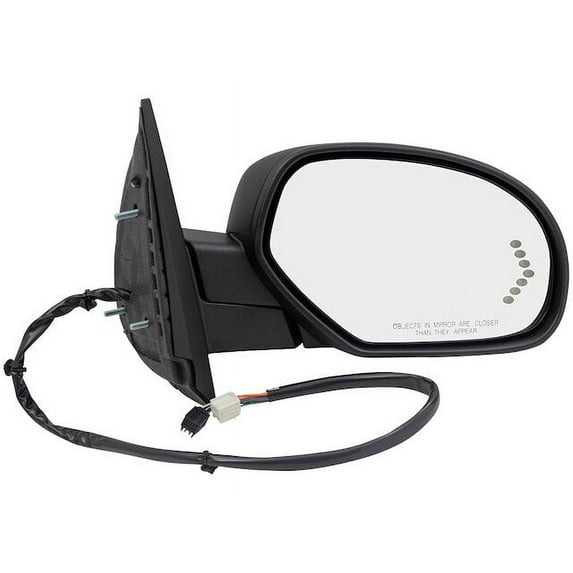 Right Mirror - Compatible with 2007 - 2013 Chevy Avalanche Crew Cab Pickup 4-Door 2008 2009 2010 2011 2012