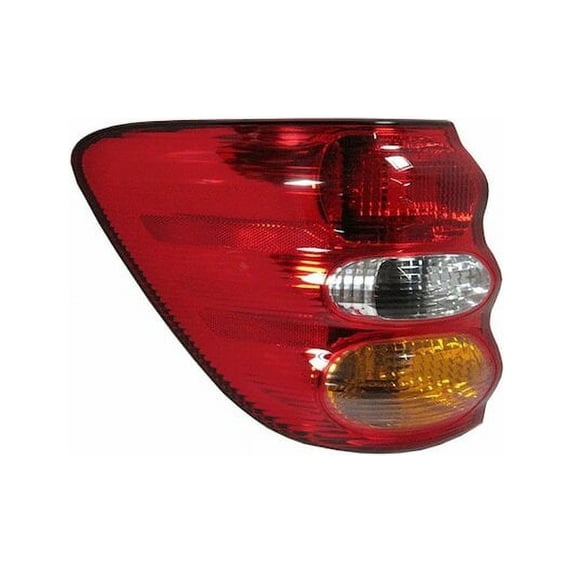 Right Outer Tail Light Assembly - Compatible with 2001 - 2004 Toyota Sequoia Sport Utility 2002 2003
