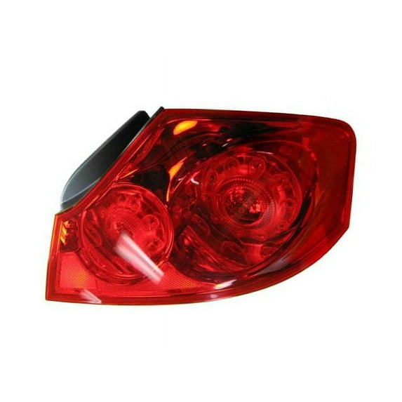 Right Outer Tail Light Assembly - Compatible with 2009 - 2013 INFINITI G37 4-Door 2010 2011 2012