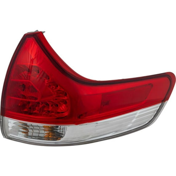 Right Outer Tail Light Assembly - Compatible with 2011 - 2014 Toyota Sienna 2012 2013