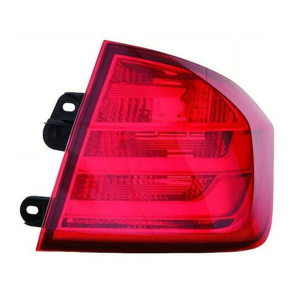 Right Outer Tail Light Assembly - Compatible with 2012 - 2015 BMW 328i Sedan 2013 2014