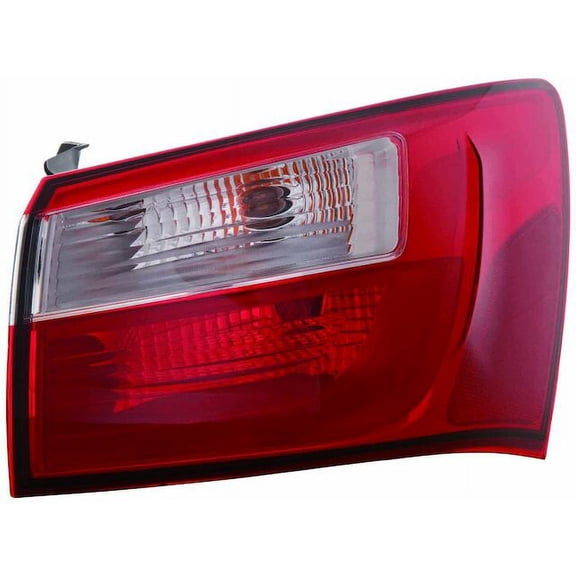 Right Outer Tail Light Assembly - Compatible with 2012 - 2017 Kia Rio Sedan 2013 2014 2015 2016