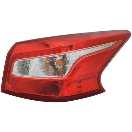 Right Outer Tail Light Assembly - Compatible with 2016 - 2019 Nissan Sentra Sedan 2017 2018