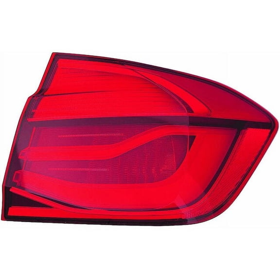 Right Outer Tail Light Assembly - Compatible with 2016 BMW 328i Sedan