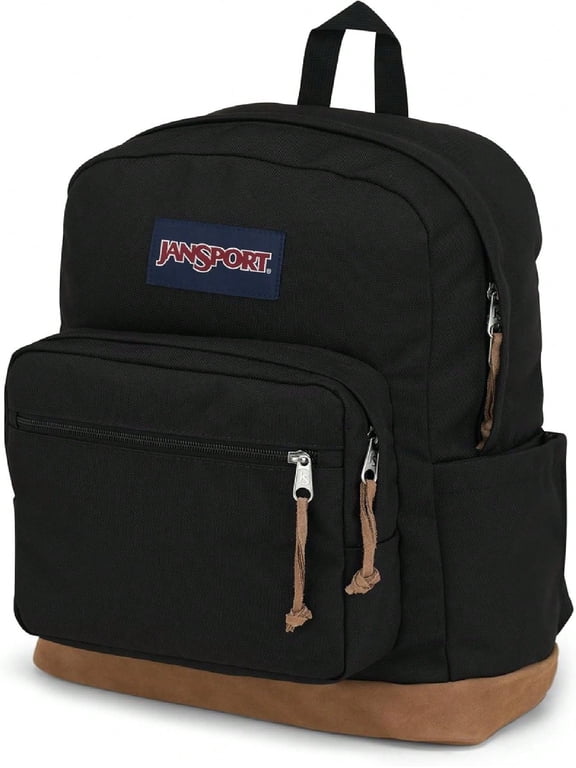 Backpack - Durable Daypack with Padded 15" Laptop Sleeve, Spacious Main Compartment & Integrated Water Bottle Pocket - Black