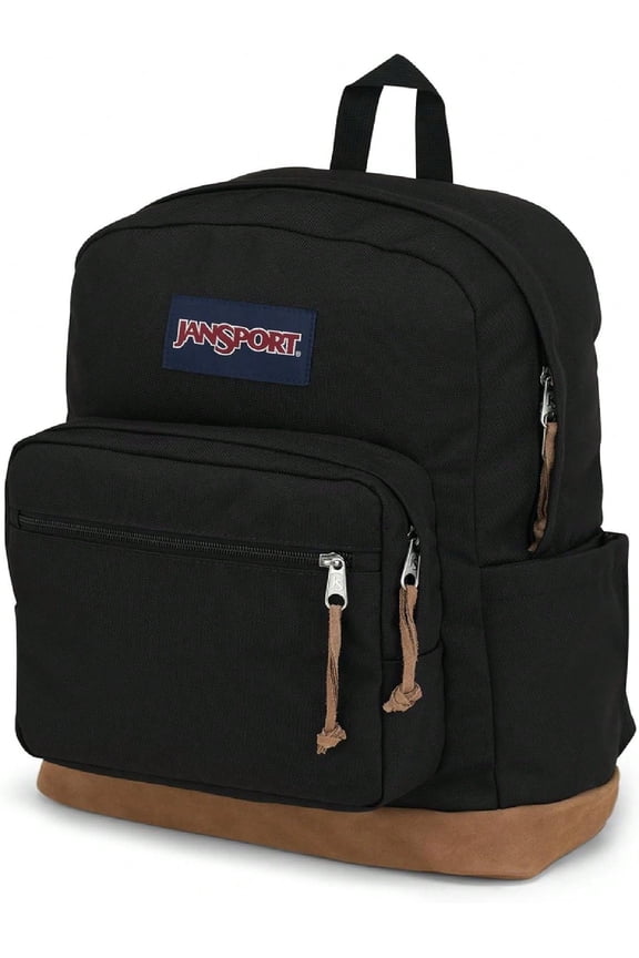 Backpack - Durable Daypack with Padded 15" Laptop Sleeve, Spacious Main Compartment & Integrated Water Bottle Pocket - Black