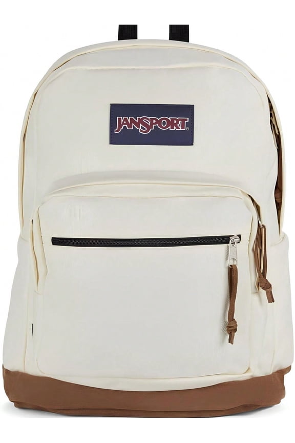 Backpack - Durable Daypack with Padded 15" Laptop Sleeve, Spacious Main Compartment & Integrated Water Bottle Pocket - Coconut