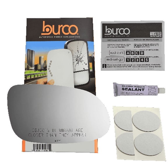 Right Pass Convex Mirror Glass Lens For 99-04 MB SL & SLK Class W/Silicone