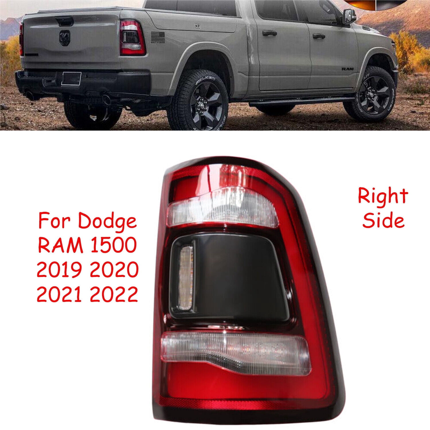 Luz Trasera 55112991AC 55112990AC Para Camioneta Dodge Ram 1500 2019-2022