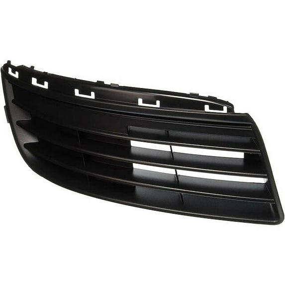 Right Passenger Side Bumper Cover Grille - Compatible with 2005 - 2010 Volkswagen Jetta without Fog Light Holes 2006 2007 2008 2009