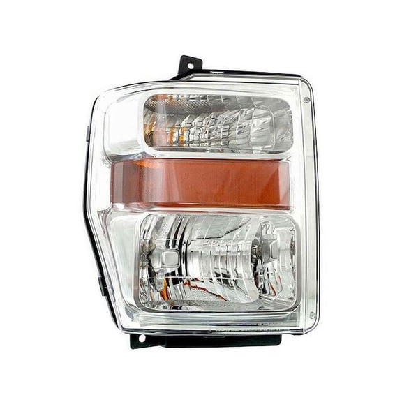 Right Passenger Side Composite Headlight Assembly - Compatible with 2008 - 2010 Ford F-250 Super Duty (Excludes Hrly-Dvsn Edition Models) 2009