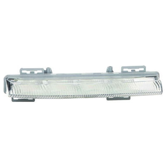 Right Passenger Side Daytime Running Light - Gray Housing - Compatible with 2012 - 2015 Mercedes-Benz C250 Coupe/ Sedan (Excludes C63) 2013 2014