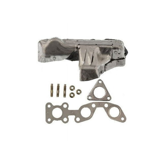 Right Passenger Side Exhaust Manifold - with Gasket, Flange, and Nuts - Compatible with 1999 - 2004 Nissan Frontier 3.3L V6 2000 2001 2002 2003