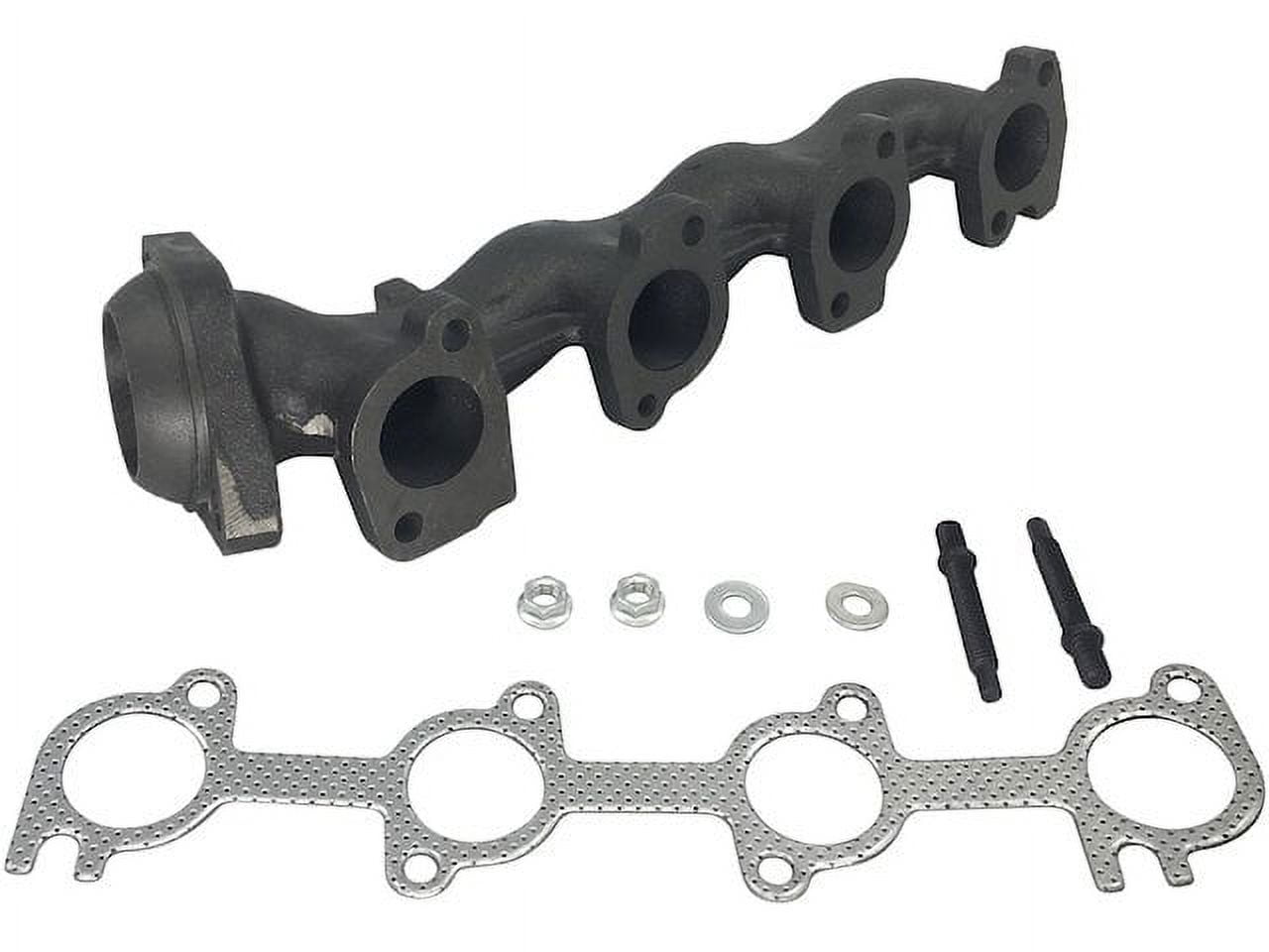 Right Passenger Side Exhaust Manifold - with Gasket, Nuts, and Bolts - Compatible with 1999 - 2003 Ford F-150 4.6L V8 2000 2001 2002