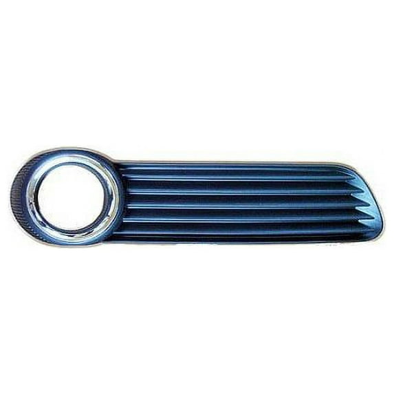 Right Passenger Side Fog Light Bezel - Matte Black with Chrome Trim Ring - Compatible with 2008 - 2010 Toyota Avalon 2009