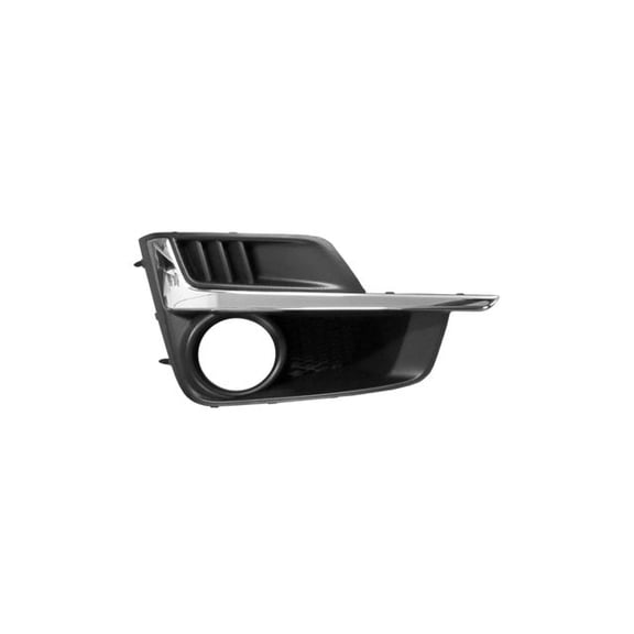 Right Passenger Side Fog Light Bezel - with Chrome Trim - Compatible with 2015 - 2016 Subaru Impreza (Sedan and Wagon)