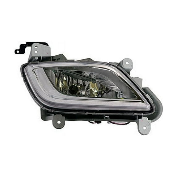 Right Passenger Side Fog Light - Compatible with 2012 - 2017 Hyundai Veloster without Turbo 2013 2014 2015 2016