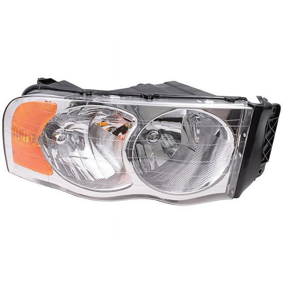 Right Passenger Side Halogen Headlight Assembly - Compatible with 2002 - 2005 Dodge Ram 1500 2003 2004